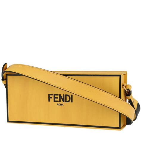 fendi borsa di pelle gialla e rettile|fendi first sito ufficiale.